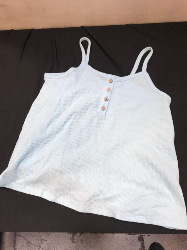 Photo 2 of Girls' Waffle Swing Tank Top - art class Blue M