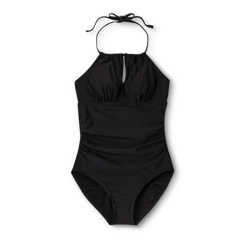 Photo 1 of Women's Post-Mastectomy High Neck One Piece Swimwear - Kona Sol Black S