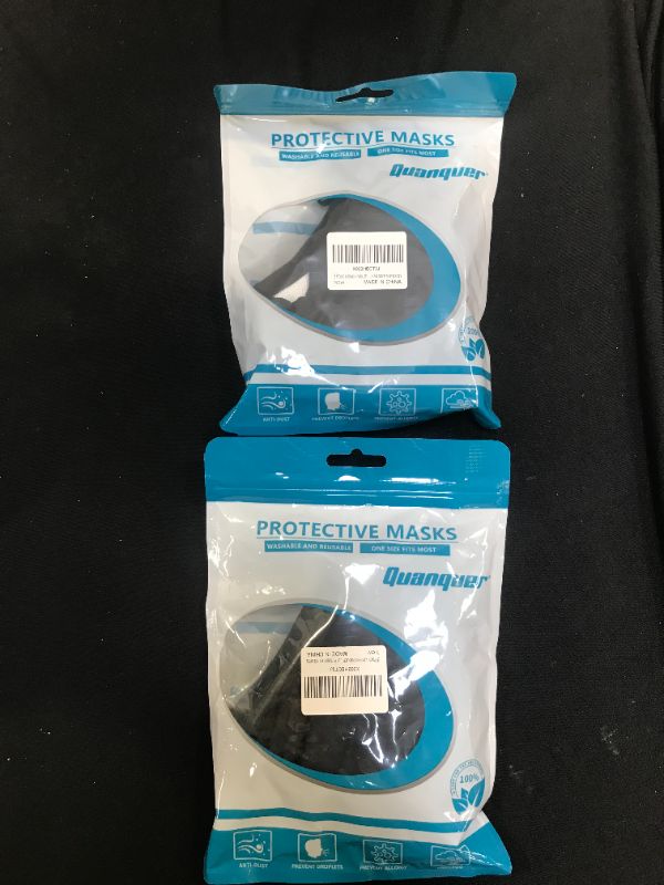 Photo 1 of 3 Pack Unisex Mouth Mask Adjustable Anti Dust Face Mouth Mask 2 pack 