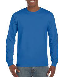 Photo 2 of Gildan thick long sleeve blue shirt ( size 3xL )