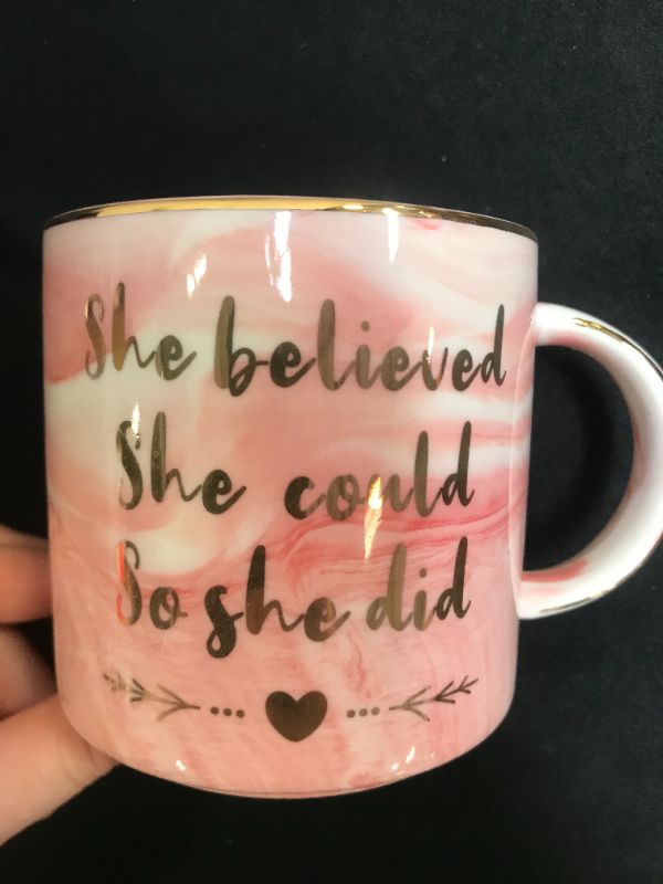 Photo 2 of " she believed she could so she did " mug 