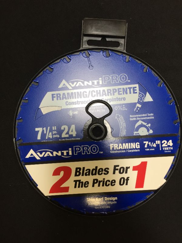 Photo 1 of 
Avanti Pro 7-1/4 in. x 24 Teeth per in. Framing Saw Blade 