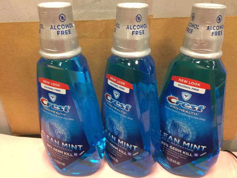 Photo 1 of Crest Pro-health Multi-Protection Alcohol-Free 3pack 