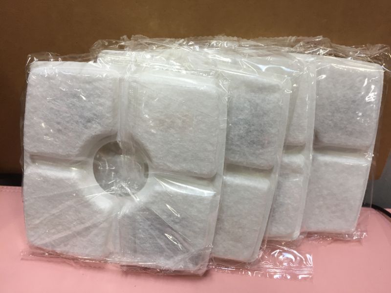 Photo 1 of Replacement Filters for Cat Fountain, NEIQII 4-Pack Square Replacement Filters for 84oz/2.5L Automatic Pet Water Fountain Dog Water Dispenser