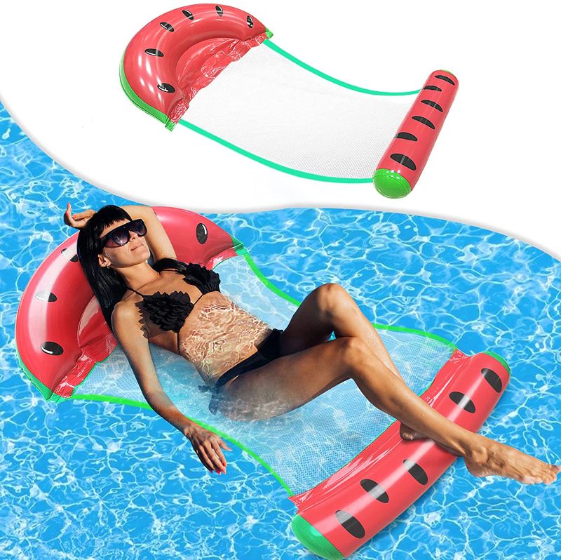 Photo 1 of Watermelon Pool Hammock for Adults,  Water Hammock Lounger Float  Pool Hammock
