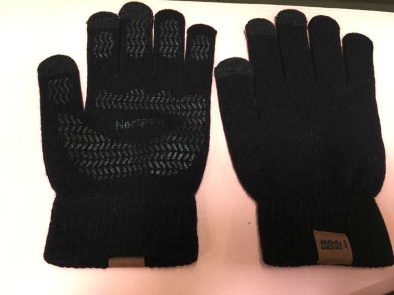 Photo 1 of Winter Knit Gloves For Men And Women, Touch Screen Texting Soft LARGE
