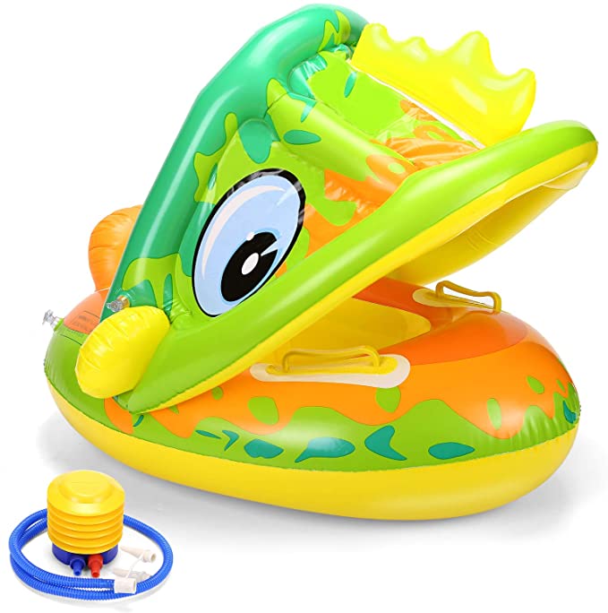 Photo 1 of febbi baby swimming float with canopy 
