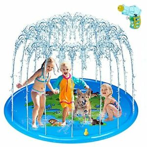 Photo 1 of Aliopis Splash Pad Sprinkler for Kids Toddlers 68" Large Water Play Mat Outdo... See original listing
