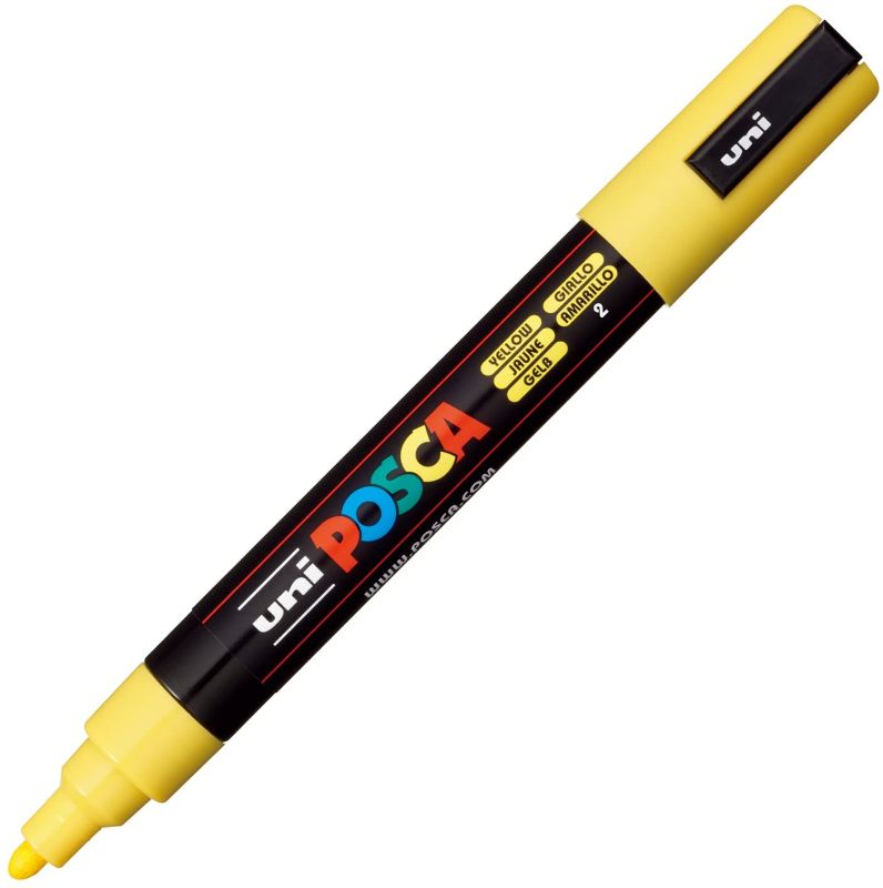 Photo 1 of 5 posca Acrylic Paint Marker, Medium, Yellow
