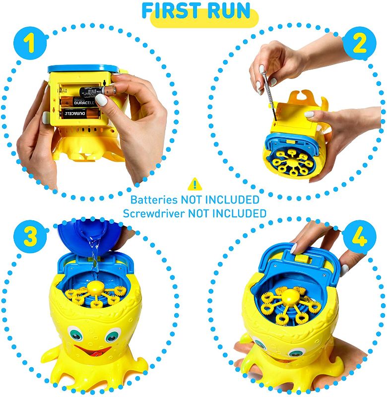 Photo 1 of Yellow Octopus Bubble Machine for Kids Outdoor