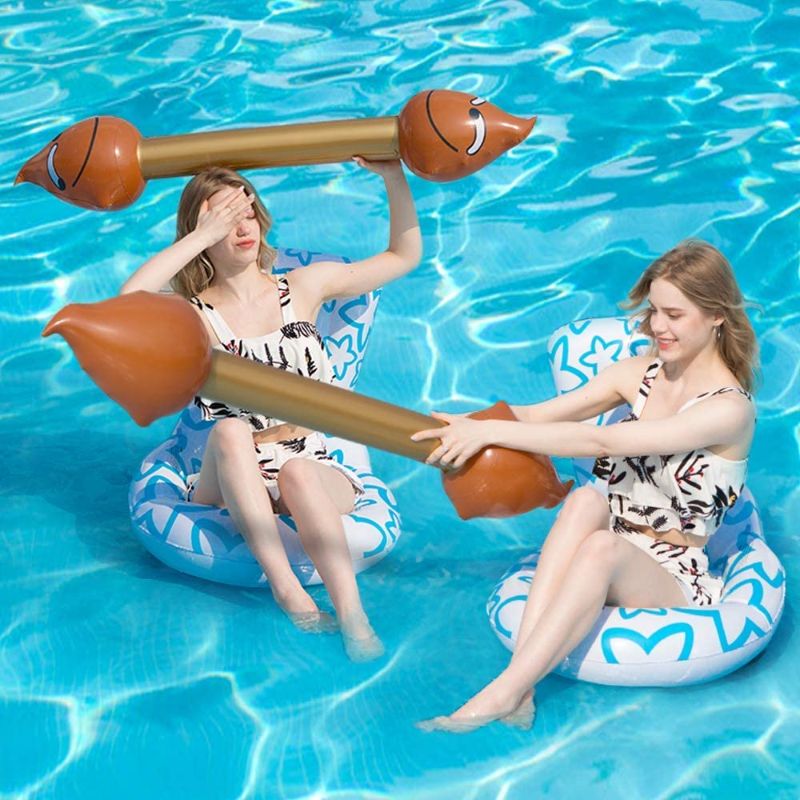 Photo 1 of 4Pcs Creative Funny Inflatable Floating Row Toys?Toilet Seat Shape Design Indoor Swimming Ring?Outdoor Water Buoyancy Toys for Teenagers and Adults
