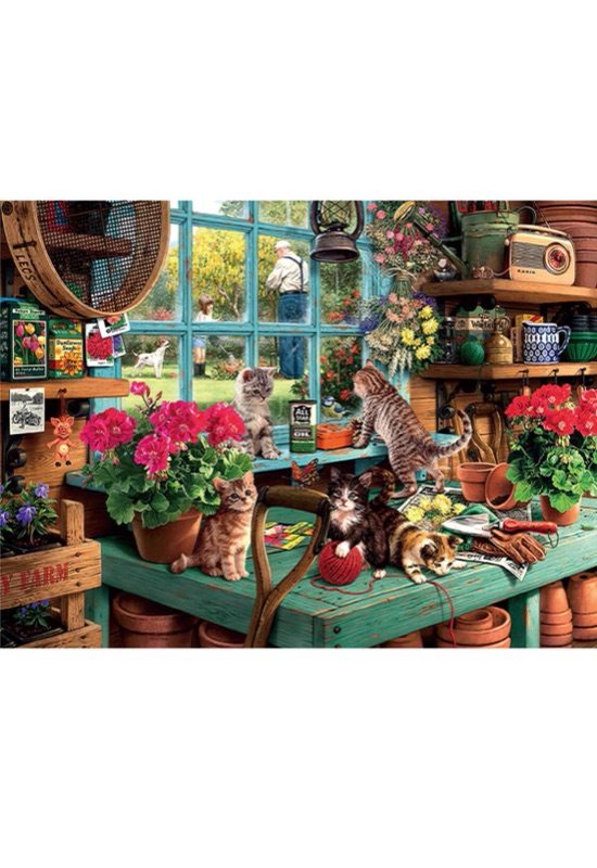 Photo 1 of Darrugo - Puzzles for Adults 1000 Piece - The Cat by The Windowsill - Large Jigsaw Puzzles Educational Intellectual Decompressing Fun Game Home Decoration Puzzle Gift 27.5" x 19.7"