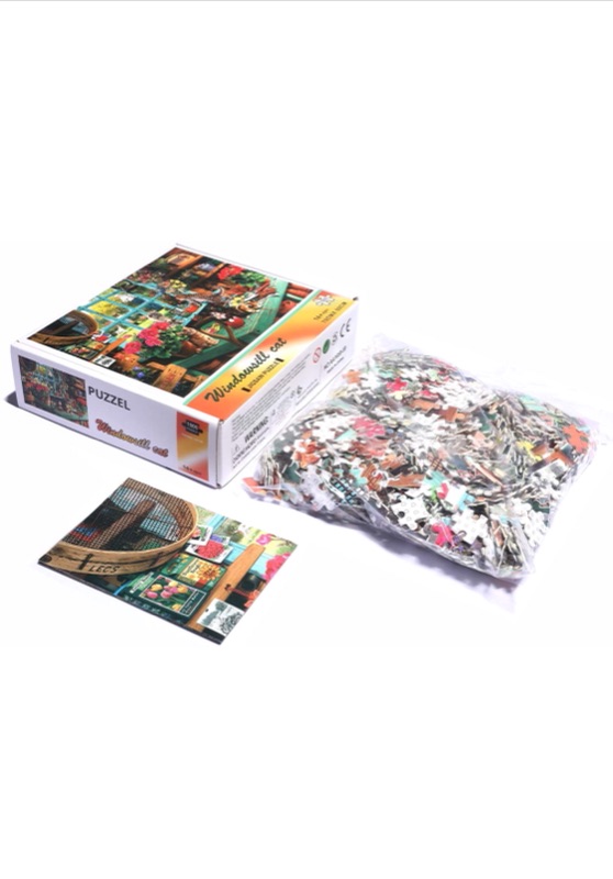 Photo 2 of Darrugo - Puzzles for Adults 1000 Piece - The Cat by The Windowsill - Large Jigsaw Puzzles Educational Intellectual Decompressing Fun Game Home Decoration Puzzle Gift 27.5" x 19.7"