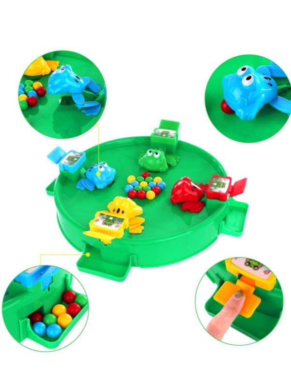 Photo 2 of DEJIMAX Hungry Frog Scramble Board Game for Peas Toy Crazy Frog Grab Eat Beans Children Toys Interactive Game Table Electric Toys Kids Gifts Puzzle Parent-Child Game Toys