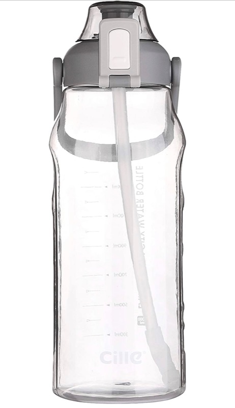 Photo 1 of Cille Sports Water Bottle Straw Motivational 64oz