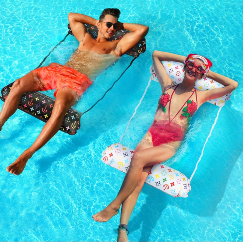 Photo 1 of ater Hammock Inflatable Pool Float,2-Pack Multi-Purpose Portable Hammock(Saddle, Lounge Chair, Hammock, Drifter),Pool Lounger,Swimming Pool Float Gift for 8 9 10 11 12 Year Old Boys Girls Kids Adults