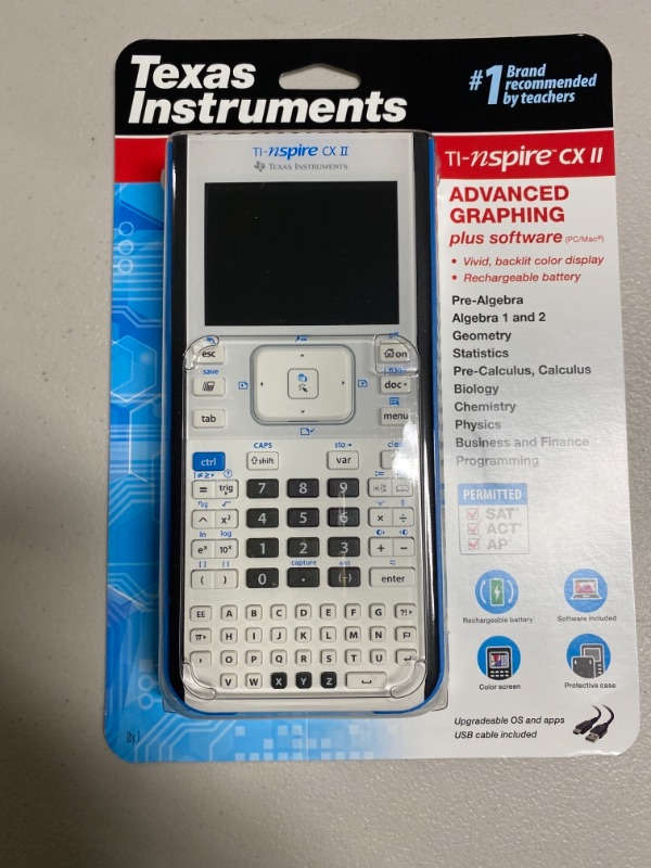 Photo 2 of Texas Instruments TI-Nspire CX II Color Graphing Calculator with Student Software (PC/Mac)