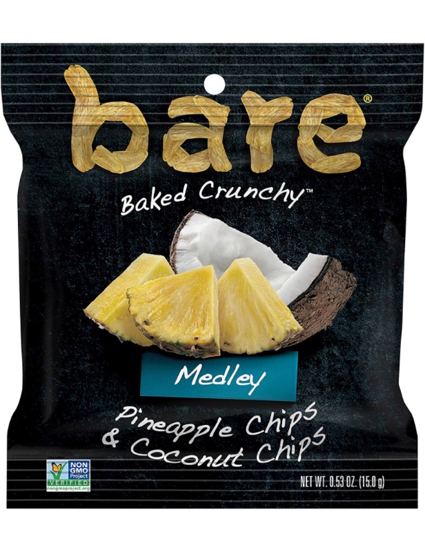 Photo 1 of Bare Baked Crunchy Medleys, Pineapple Coconut, 0.53oz Snack Bags (12 Pack), 12 Count Best Buy 7/2021