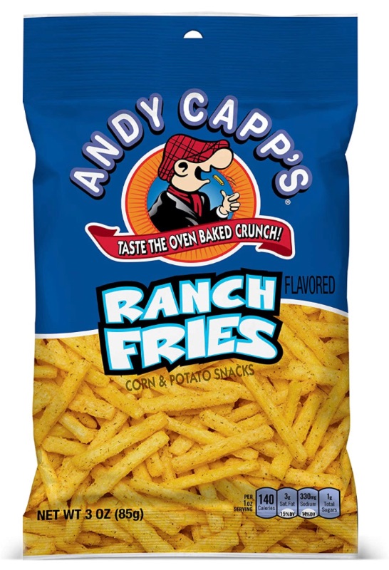 Photo 1 of Andy Capp's Ranch Fries Snacks, 3-oz Bag (Pack of 12) best by 12/2021