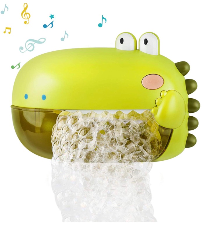 Photo 1 of Lehoo Castle Bath Toys,Toddler Bath Bubble Machine Bathtub Toy Dinosaur,250ML Capacity,12 Children’s Songs, Bathtime Shower Bath Wall Toy Bubble Maker, Gift for Kids