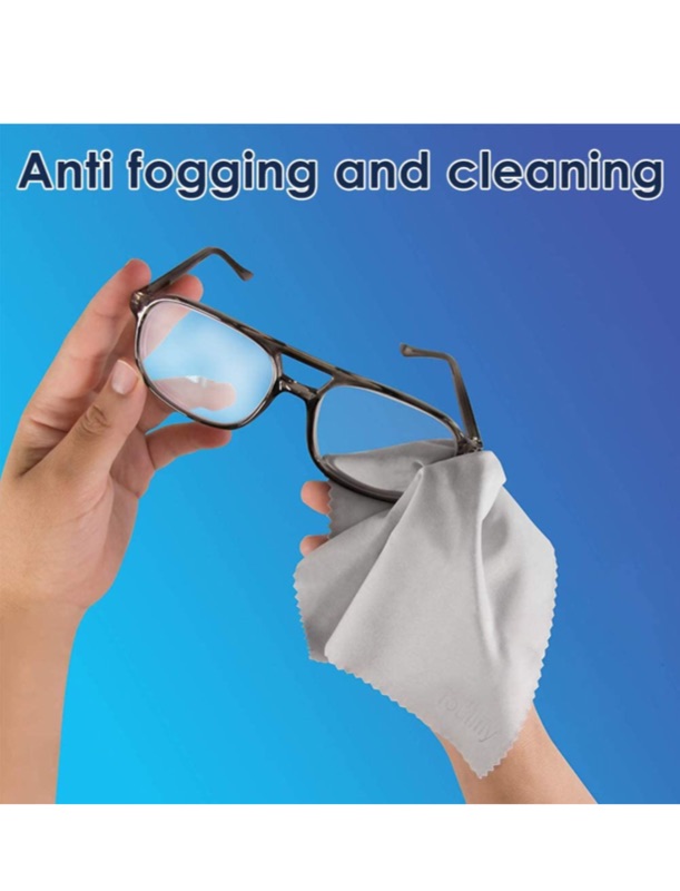 Photo 2 of Anti Fog Lens Wipes, Eyeglasses Anti-Fog Cleaning Cloths,Anti Fog Cloth for Eyeglasses,Eyeglasses, Tablets, Camera Lenses, Screens,Mirrors,Motorcycle Helmet, Keyboards and Delicate Surfaces 3PCS