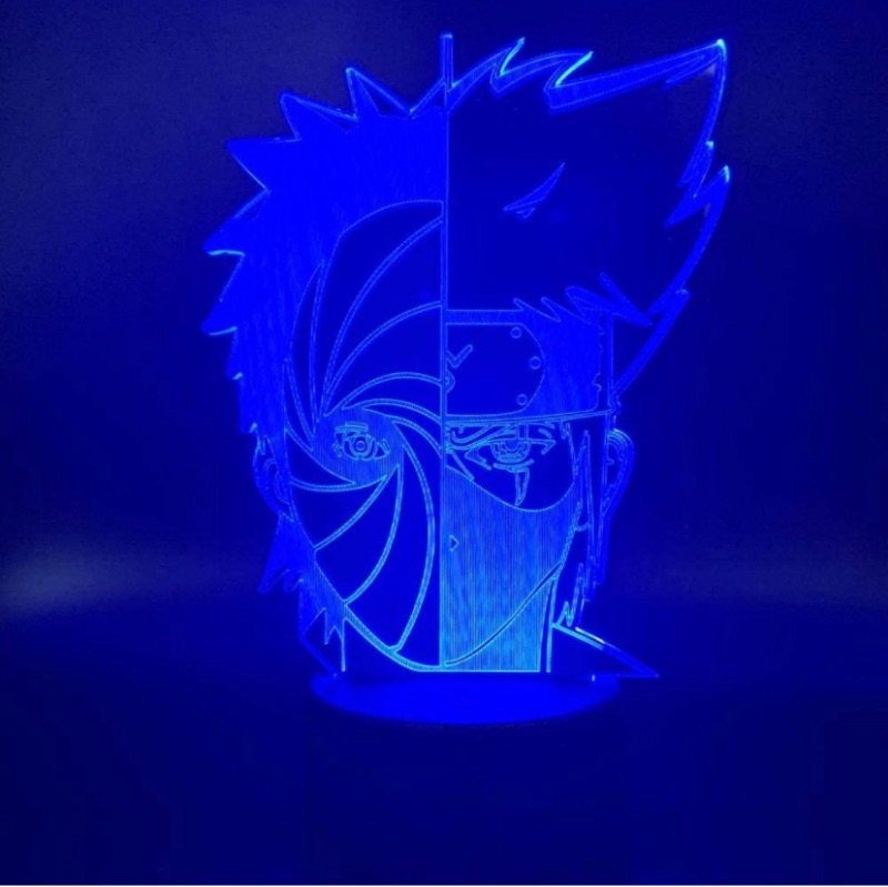 Photo 2 of Japanese Anime Character Figure 3D LED Optical Illusion Decoration Table Lamp 16 Colors Remote Control Acrylic Visual Night Light Easter Xmas Birthday Gift for boys girls Kids Child