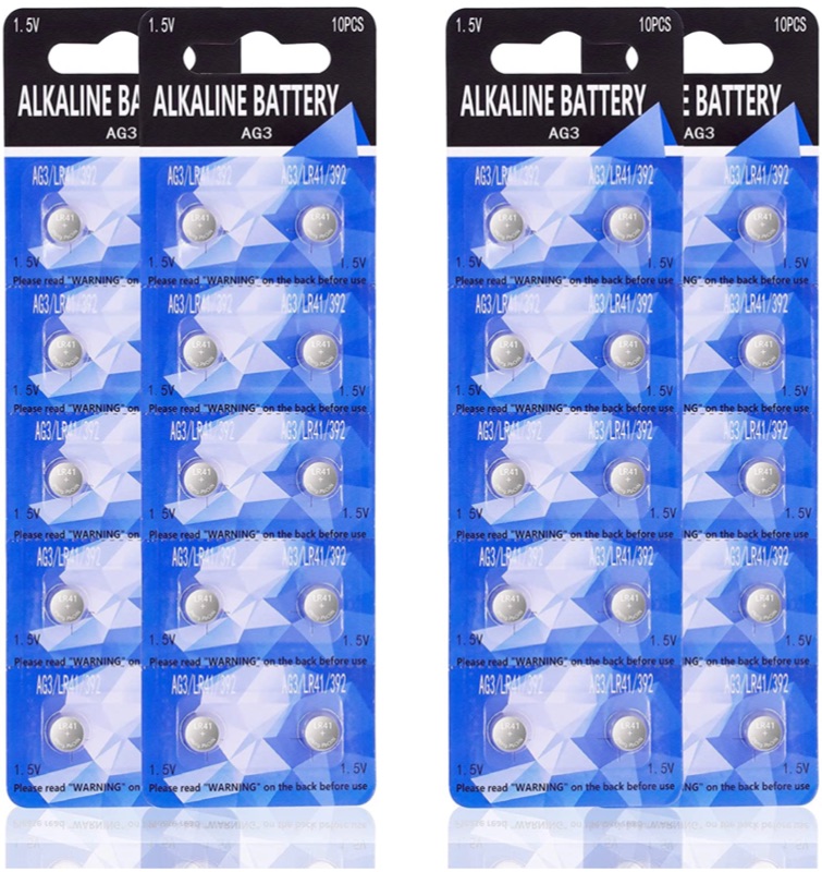 Photo 1 of 2 Pack - CAMVION AG3, LR41, 392, SR41 1.5V Alkaline Battery 40 Pack I 80 Batteries Total