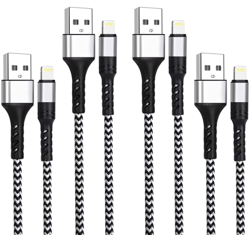 Photo 1 of 4 pack of USB to lightning cable. 2 - 3ft, 2 - 6ft
