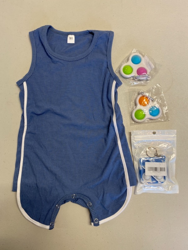 Photo 1 of Fidget toys and baby onesie. Size 6-9months