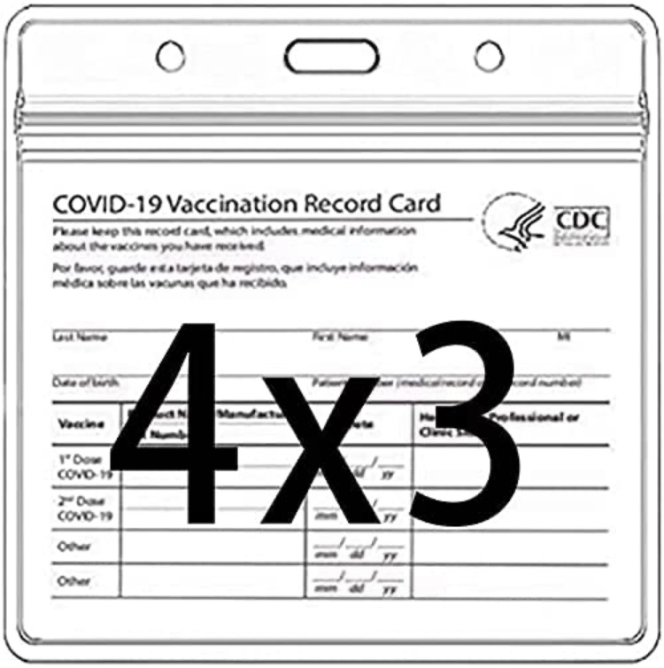 Photo 1 of AnanBros 5Pcs Vaccination Card Protector, 4x3 in for CDC Vaccine Card Protector Waterproof, Clear PVC Immunization Card Record Holder, Plastic Sleeves for Vaccine Cards for Adult Kid 2 sets

AnanBros 5Pcs Vaccination Card Protector, 4x3 in for CDC Vaccine