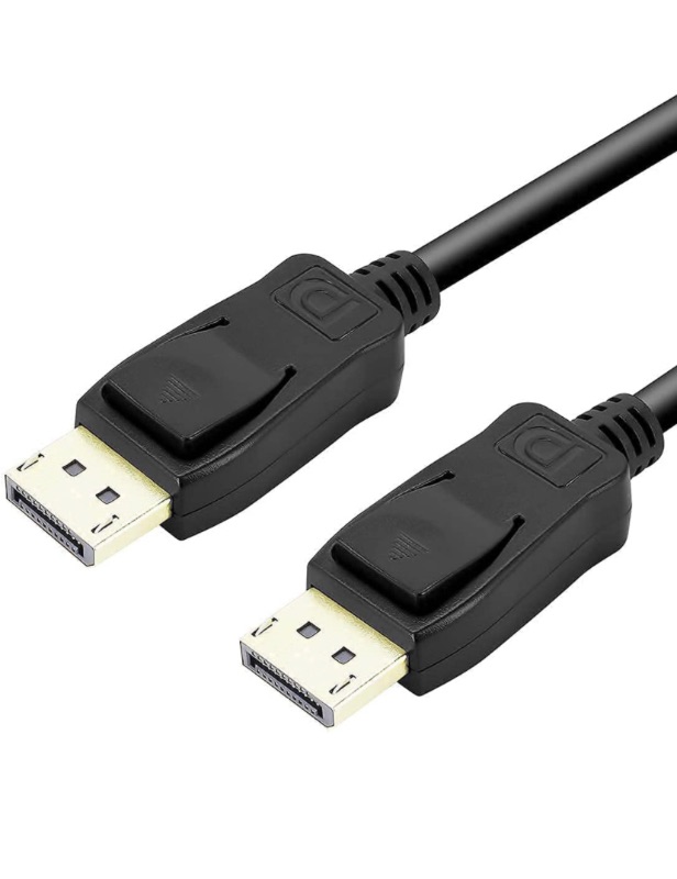 Photo 1 of DisplayPort to DisplayPort 6 Feet Cable, Benfei DP to DP Male to Male Cable Gold-Plated Cord, Supports 4K@60Hz, 2K@144Hz Compatible for Lenovo, Dell, HP, ASUS and More 2 packs