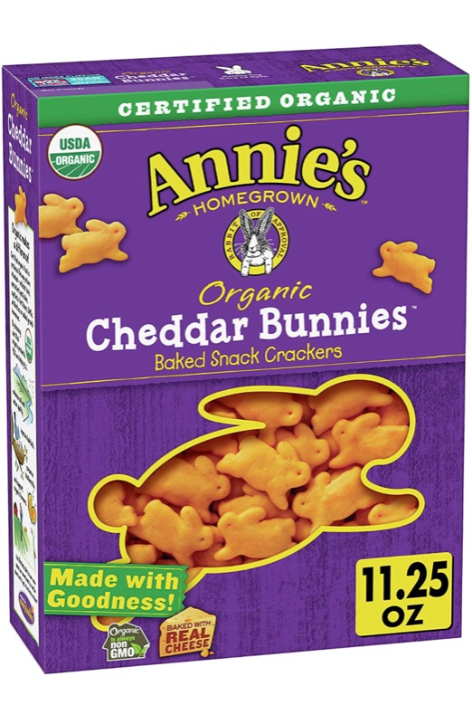 Photo 1 of Back to Nature Cookies, Non-GMO Fudge Striped Shortbread, 8.5 Ounce

Annie's Organic Cheddar Bunnies Baked Snack Crackers, 11.25 oz
