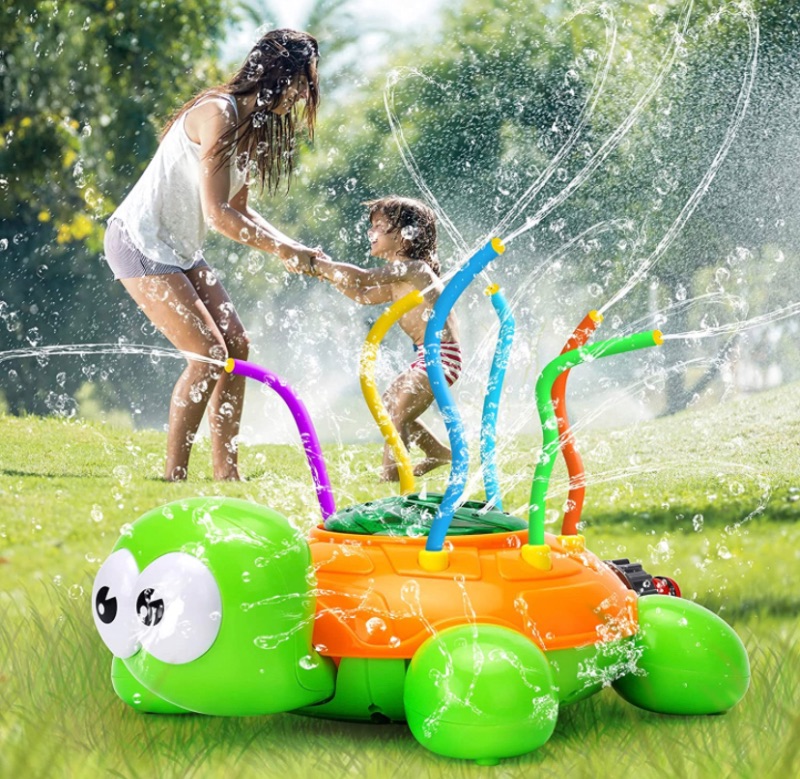 Photo 1 of Kids Sprinklers for Yard, Summer Outdoor Water Toy for Toddler, Yard Play Toys Turtle Sprinkler for Boys and Girls, Garden Hose Outside Lawn Backyard Splash Sprinkler Toy Children Gift
