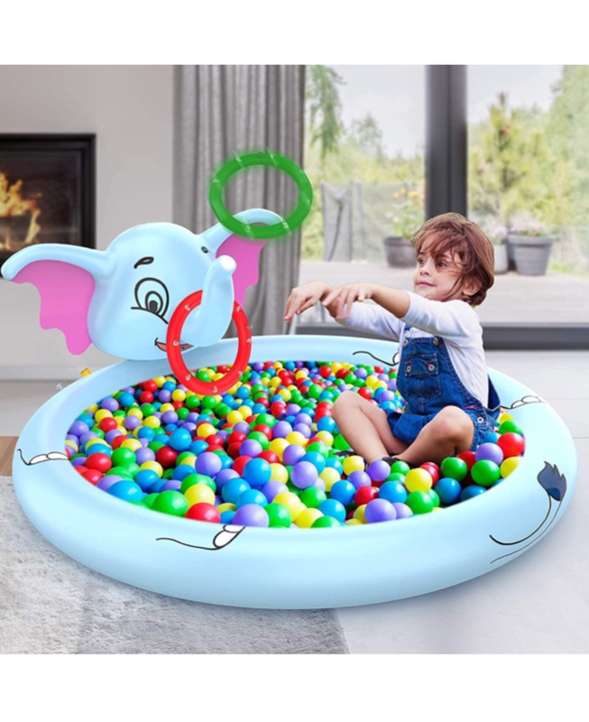 Photo 1 of AOLUXLM Sprinkler Pad - Toddler Inflatable Sprinkler Pool, Water Sprinkler Pad for Kids,Wading Swimming Outdoor Water Toy for Boys & Girls Age 3 4 5 6 Years Old