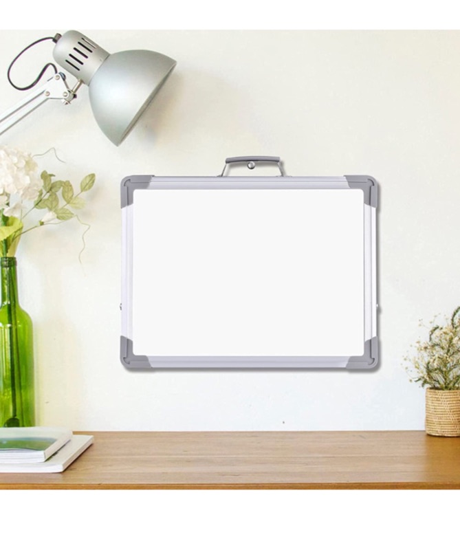 Photo 3 of CASEKEY White Board School Supplies Dry Erase Boards,Foldable Double Sided on Tabletop with Holder for Students Kids,Durable Portable Small Magnetic Board for Home School Office Supplies,15"x12"