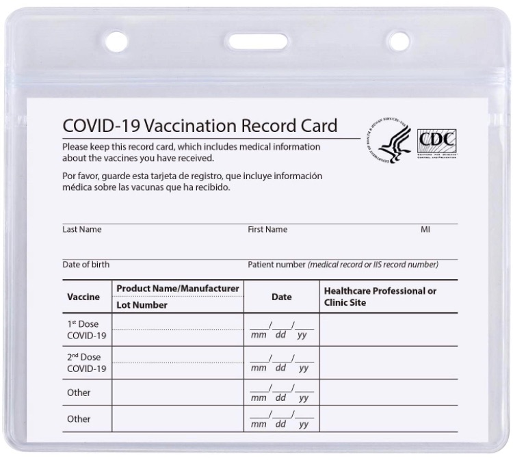 Photo 1 of 10PACK CDC Vaccination Card Protector 4 X 3 Inches Immunization Record Vaccine Cards Holder Clear Vinyl Plastic Sleeve with Waterproof Type Resealable Zip (Card Holder only 2 packs 

Chuciine Badge Holders Vaccination Card Protector 4 X 3 Inches Immunizat