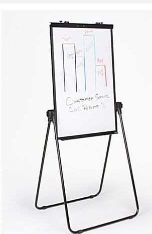 Photo 1 of houseable 360 easel whiteboard 25.5 x 34 Write-On Board Easel, Floor or Countertop, Dry Erase, Double Sided - White
