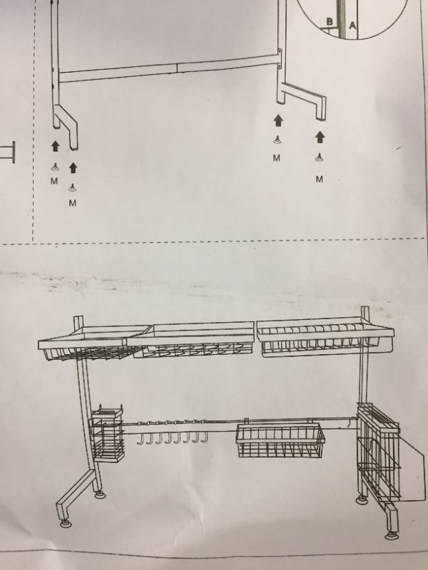 Photo 2 of black metal dish drying rack