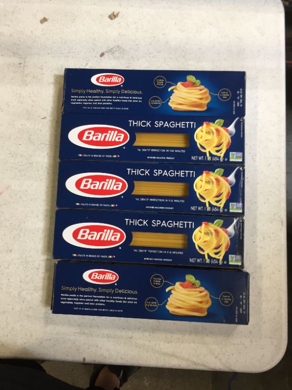 Photo 2 of 5 pack Barilla Spaghetti, Thick, No. 7 - 1 lb best buy 7/2023