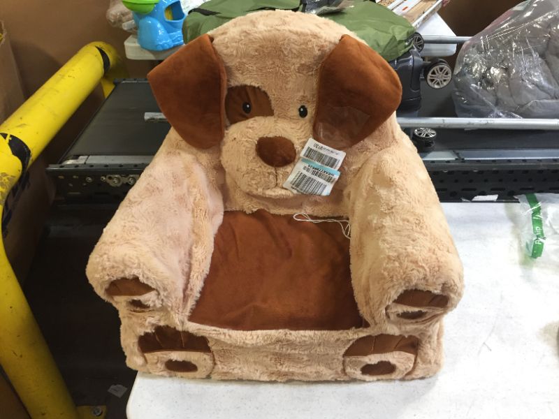 Photo 1 of Animal Adventure | Sweet Seats | Tan Dog Children's Plush Chair, Larger :14" x 19" x 20"
