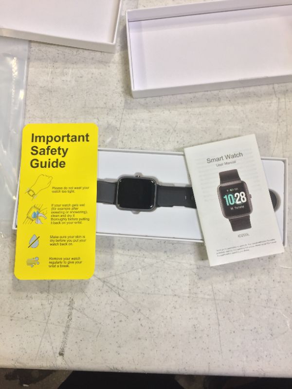 Photo 1 of Fitpolo Fitness Tracker Smart Watch for Android iOS Phones, IP68 Waterproof Fitness Watch Step Tracker Heart Rate Monitor Calorie Counter Pedometer Smartwatch for Men Women 2 pack (colors may vary from picture)