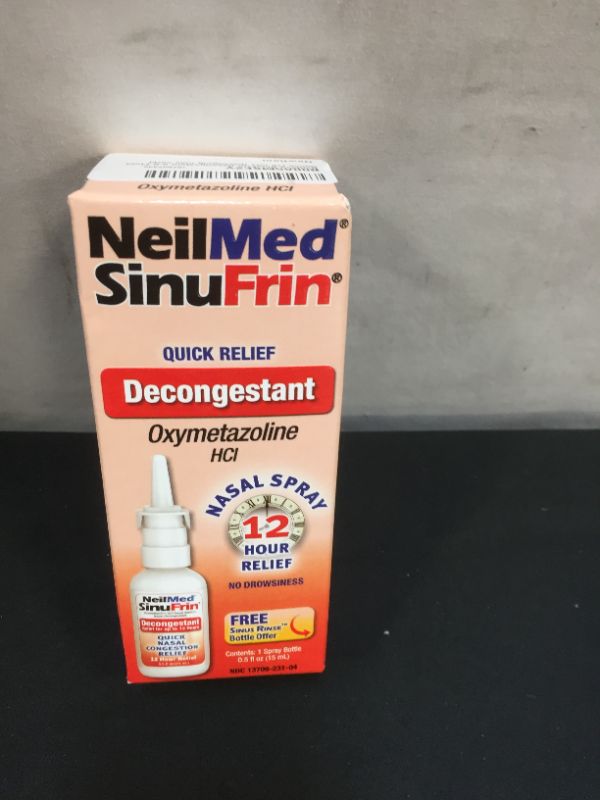 Photo 1 of      NeilMed SinuFrin Decongestant 0.5 Fluid Ounce 15 mL packaging may vary exp- 2024-01
