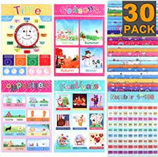 Photo 1 of 30 Pack XPCARE Educational Preschool Poster for Toddler and Child with Glue Point Dot for Holiday Gift Home Kindergarten Classroom Alphabet Colors Map and More ( English, 15.7 x 11 Inch)
Visit the XPCARE Store