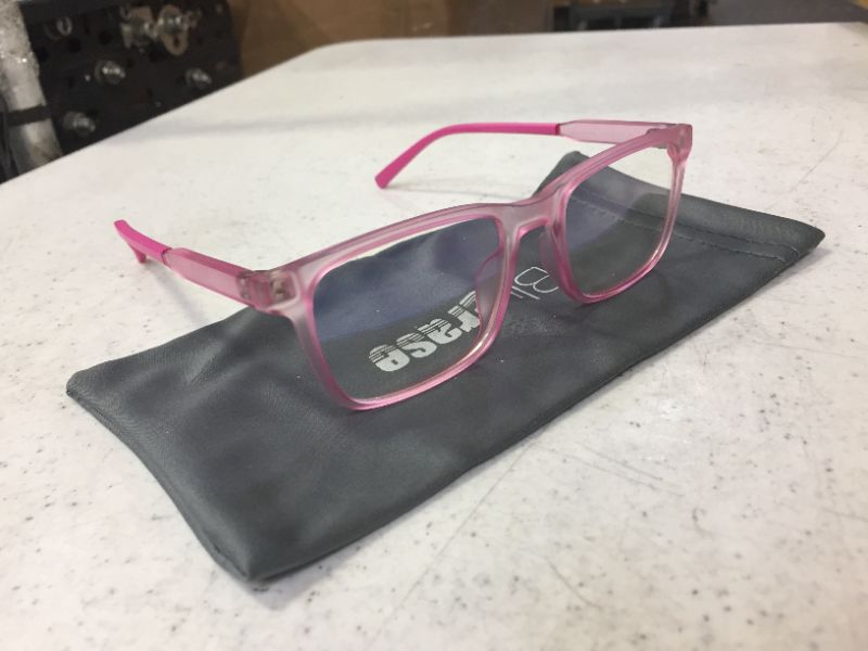 Photo 2 of bLUeRASE LEAEAD BLUE LIGHT BLOCKING GLASSES BLUERASE LENS TR90 FRAME ANYT EYESTRAIN ANTI-UV PINK