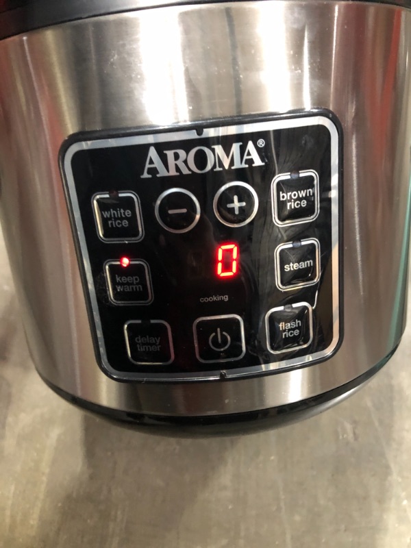 Photo 2 of Aroma Housewares Digital Rice Cooker, Slow Cooker, Food Steamer, SS Exterior ,Black