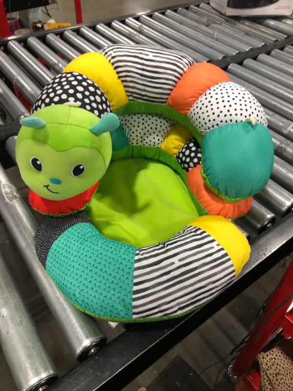 Photo 2 of Infantino Prop-A-Pillar Tummy Time & Seated Support - Pillow Support for Newborn and Older Babies, with Detachable Support Pillow and Toys, for Development of Strong Head and Neck Muscles Green
