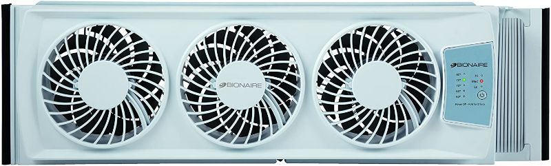 Photo 1 of Holmes Group Bionaire Thin Window Fan with Manual Controls(BWF0502M-WM)
