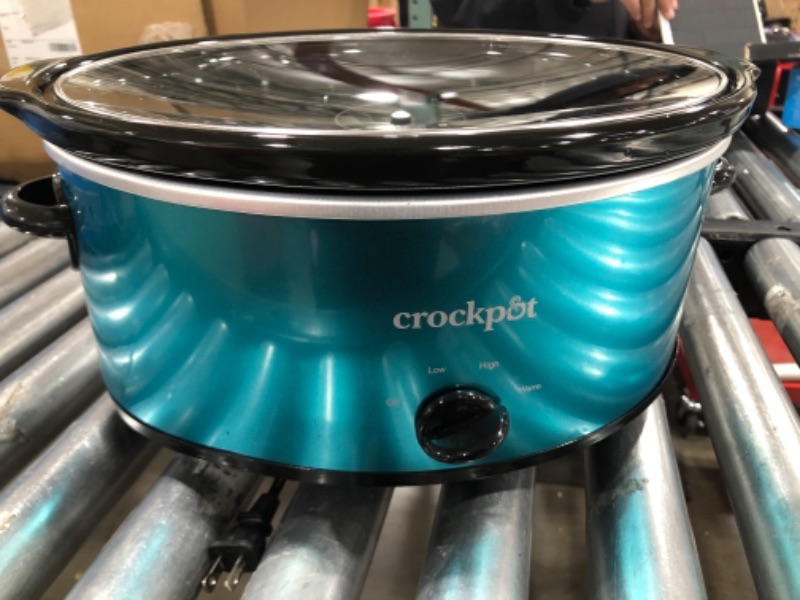 Photo 2 of Crock-Pot SCV700-KT Deisgn to Shine 7QT Slow Cooker, Turquoise
