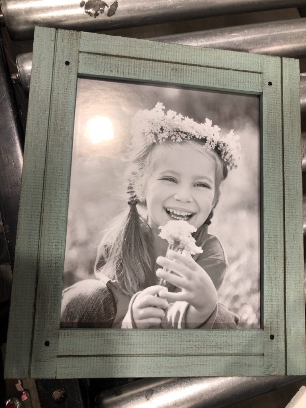 Photo 1 of 13x11 photo frame green wood