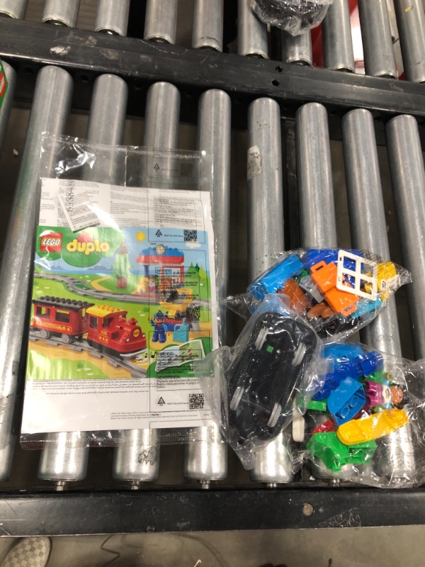 Photo 2 of LEGO DUPLO Steam Train 10874 Remote-Control Building Blocks Set Helps Toddlers Learn, Great Educational Birthday Gift (59